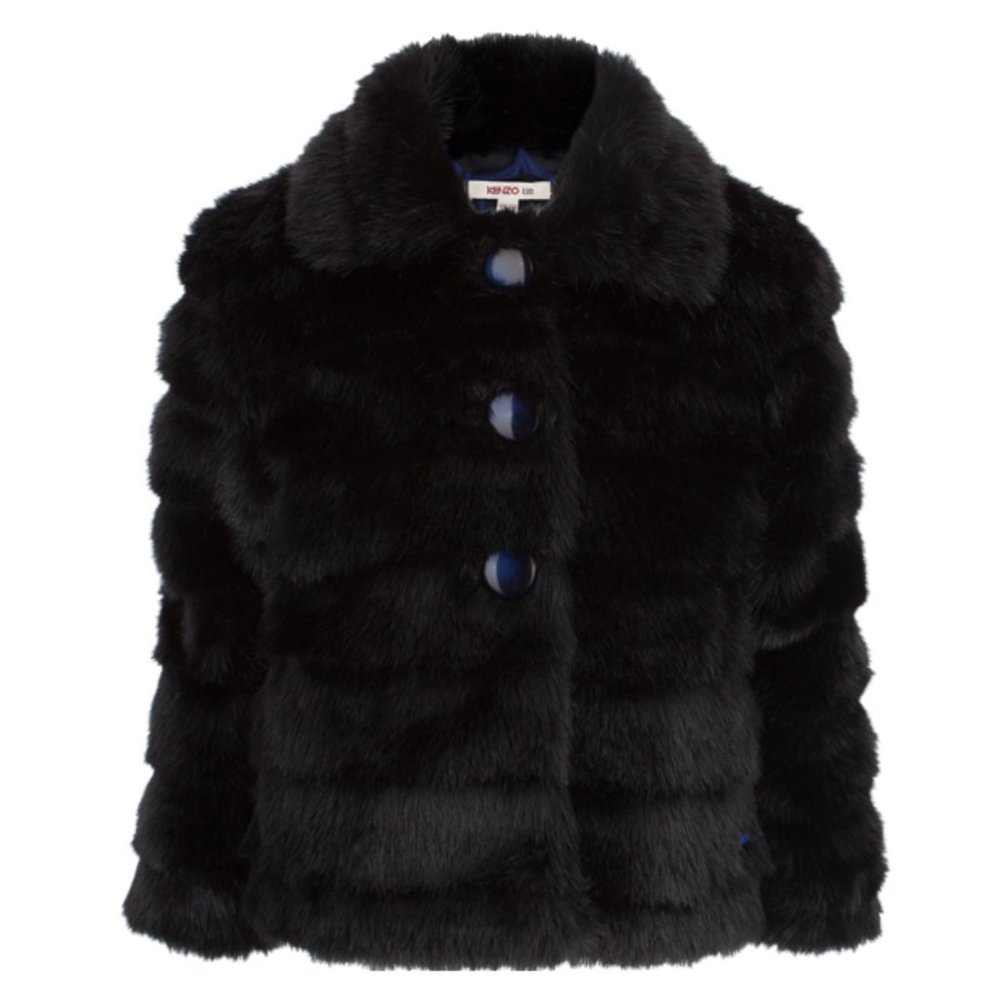 BNWT! Kenzo Kids Girls' size 3 Faux Fur Ceremonie/Ceremony Jacket